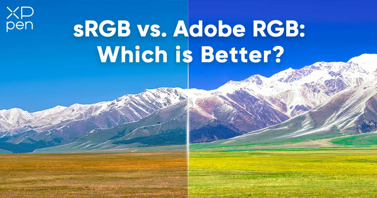 sRGB and Adobe RGB are two common color spaces, each best for various display medium