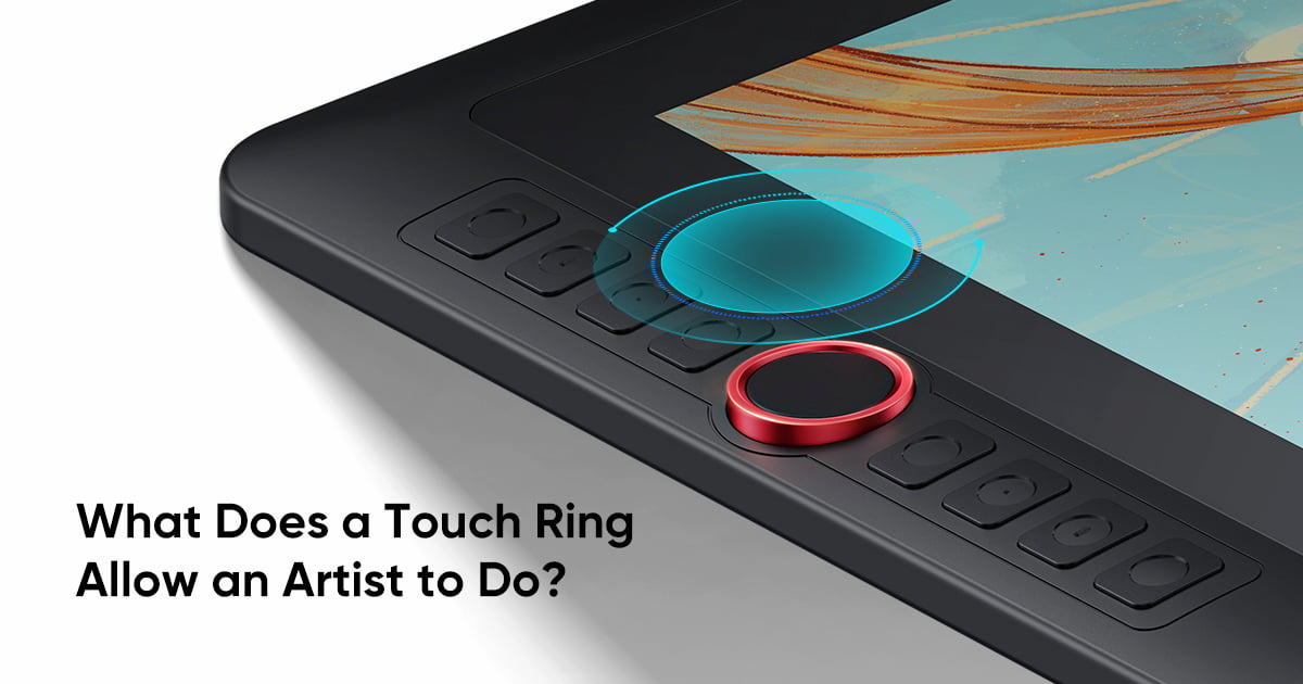 A Touch Ring on a Digital Drawing Tablet