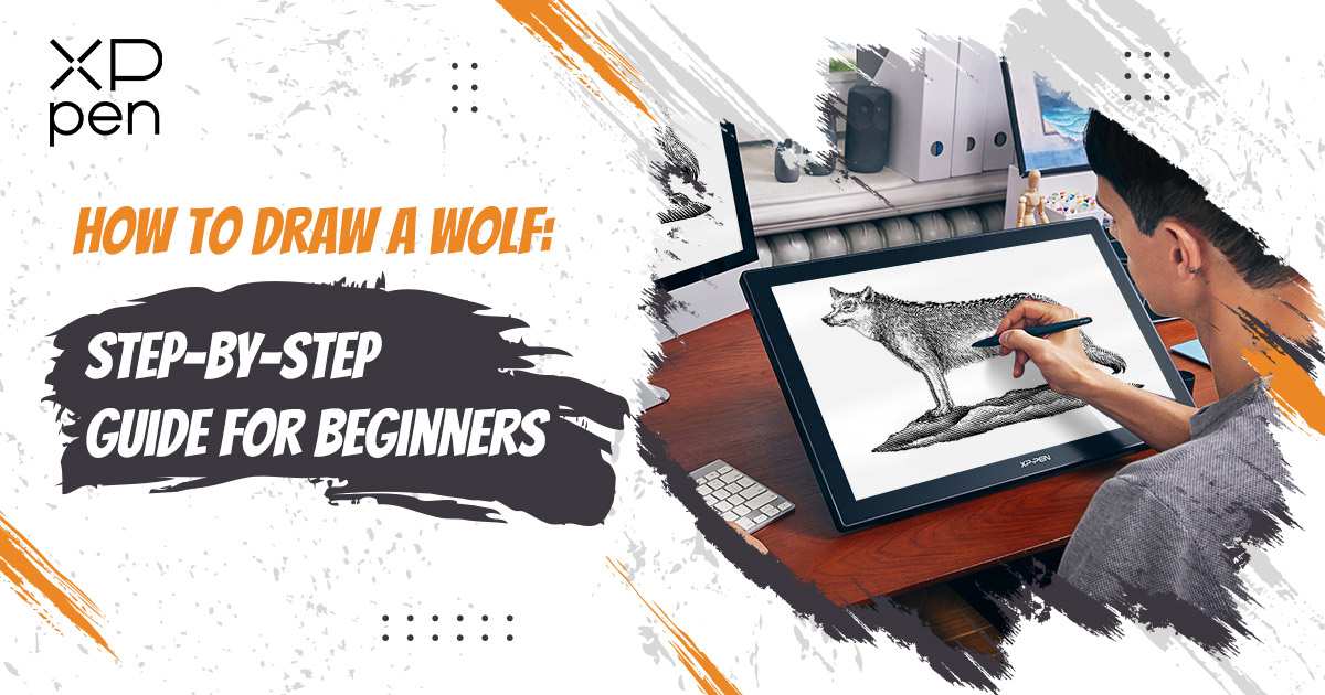 How to Draw a Wolf Face and Head - Really Easy Drawing Tutorial