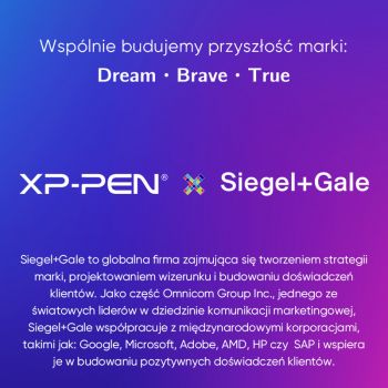 XPPen rozpoczął współpracę z Siegel+Gale, w celu odświeżenia wizerunku marki