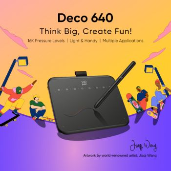 XPPen Announces the Launch of Deco 640: Multifunctional Drawing Tablet with Industry-Leading 16K Pressure Sensitivity