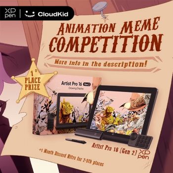 XPPen Joins CloudKid Animation Meme Competition, Witnessing the Fusion of Animation and Music