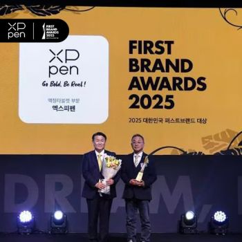 XPPen Achieves First Place in Drawing Display Category at the 2025 Korea First Brand Awards