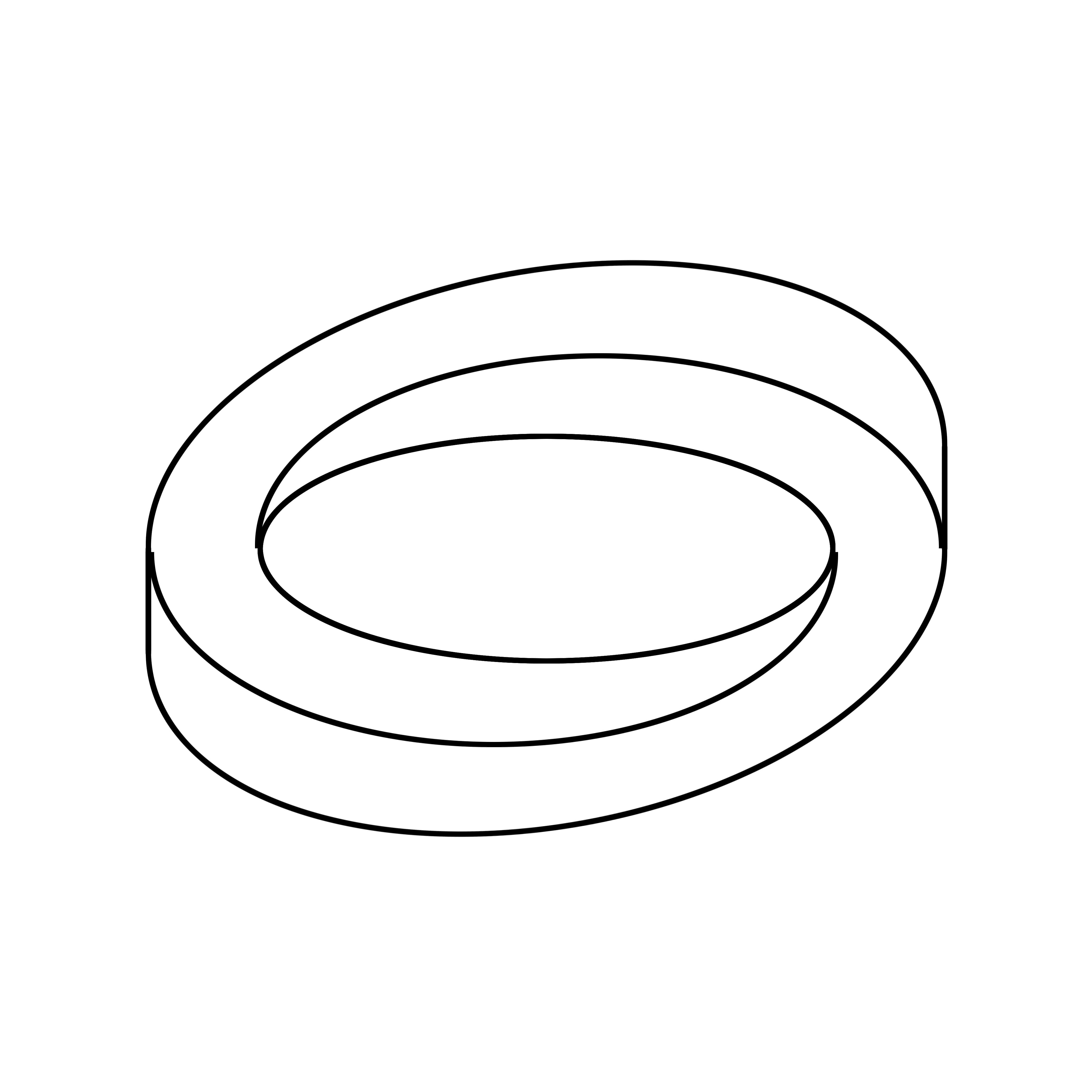 draw optical illusion Impossible Oval