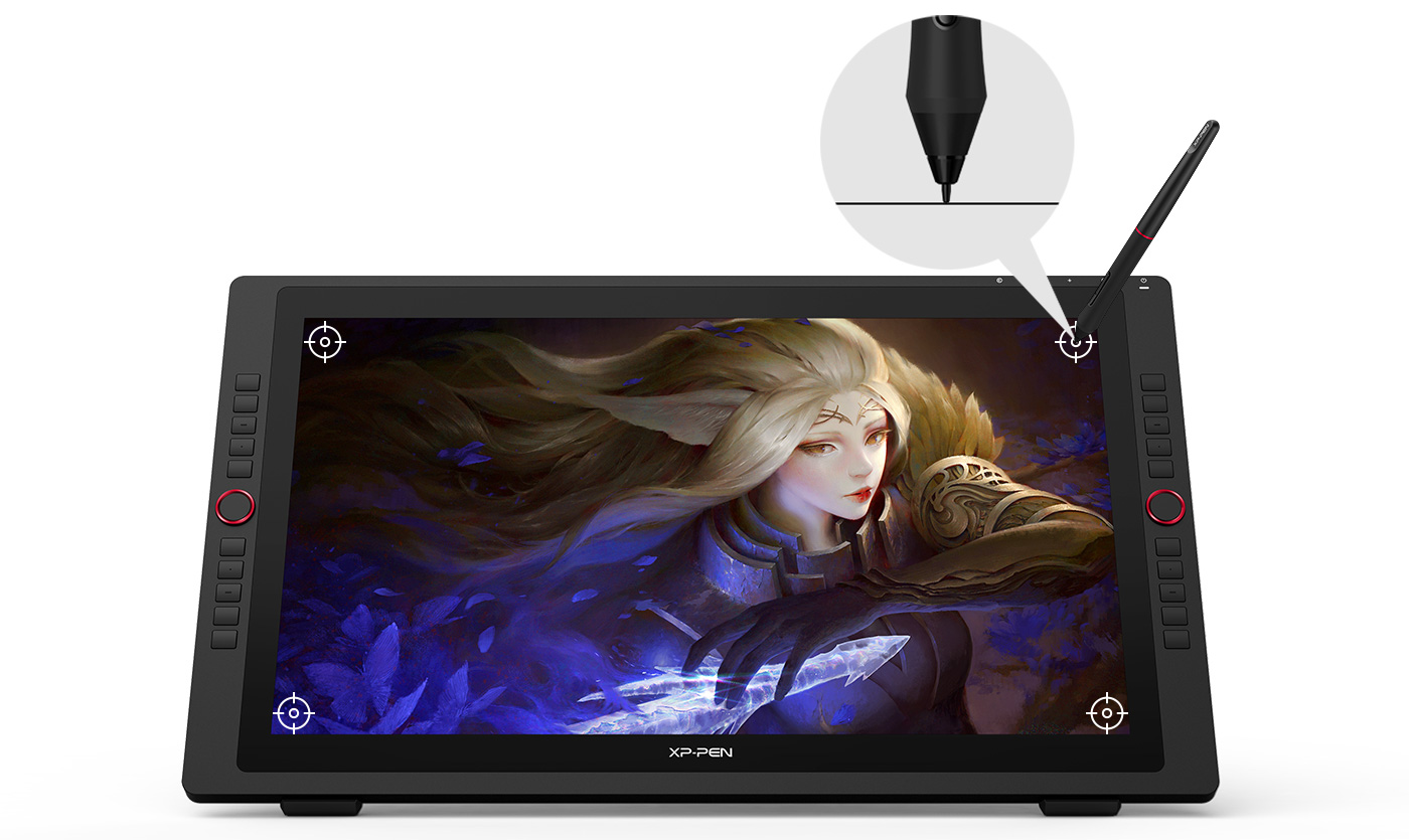 XPPen Artist24 Drawing Tablet with Screen, 23.8 Inch 2K Pen Display Drawing  Monitor with 8192 Pressure Levels Battery-Free Pen, Adjustable Stand