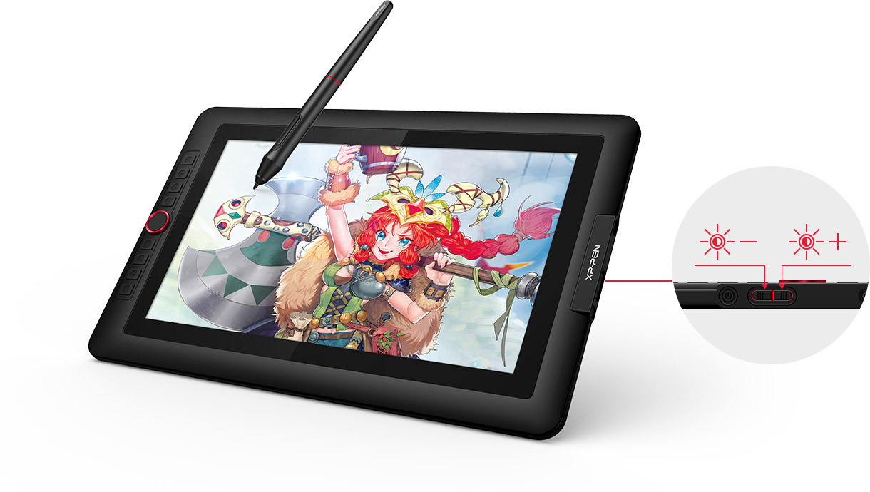 XP-Pen Artist 15.6 IPS Drawing Monitor Digital Graphic Tablet Pen Display  with Battery-Free Passive Stylus 8192 Pressure