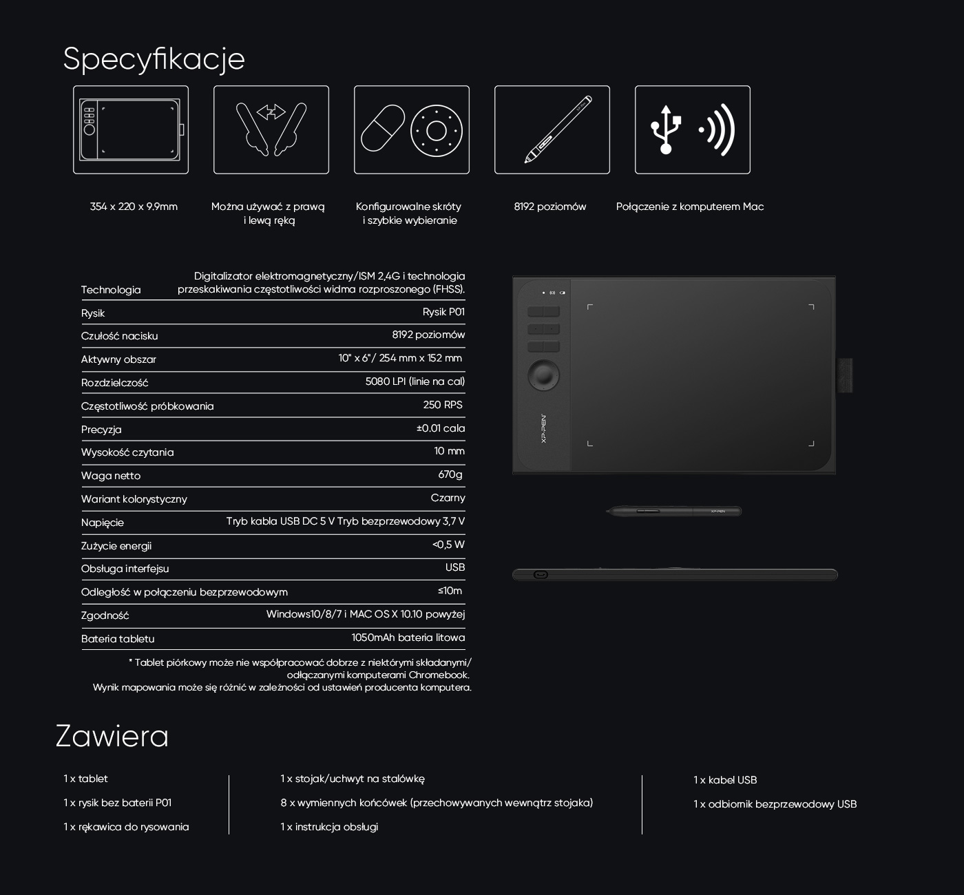  Specifications and Fitting of XP-Pen Star 06 Wireless budget drawing tablet 