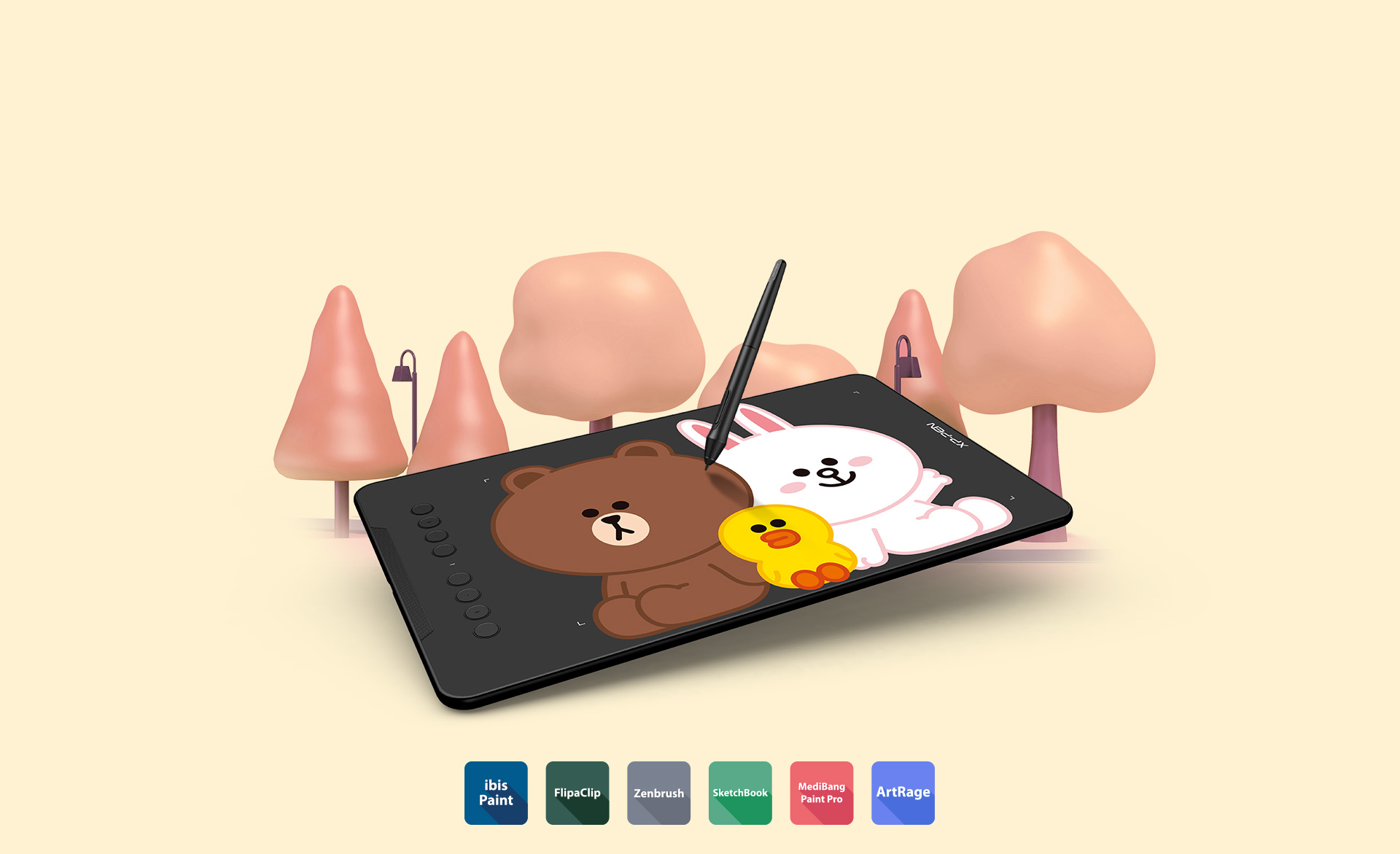 Deco 01 V2 LINE FRIENDS Edition graphic tablet