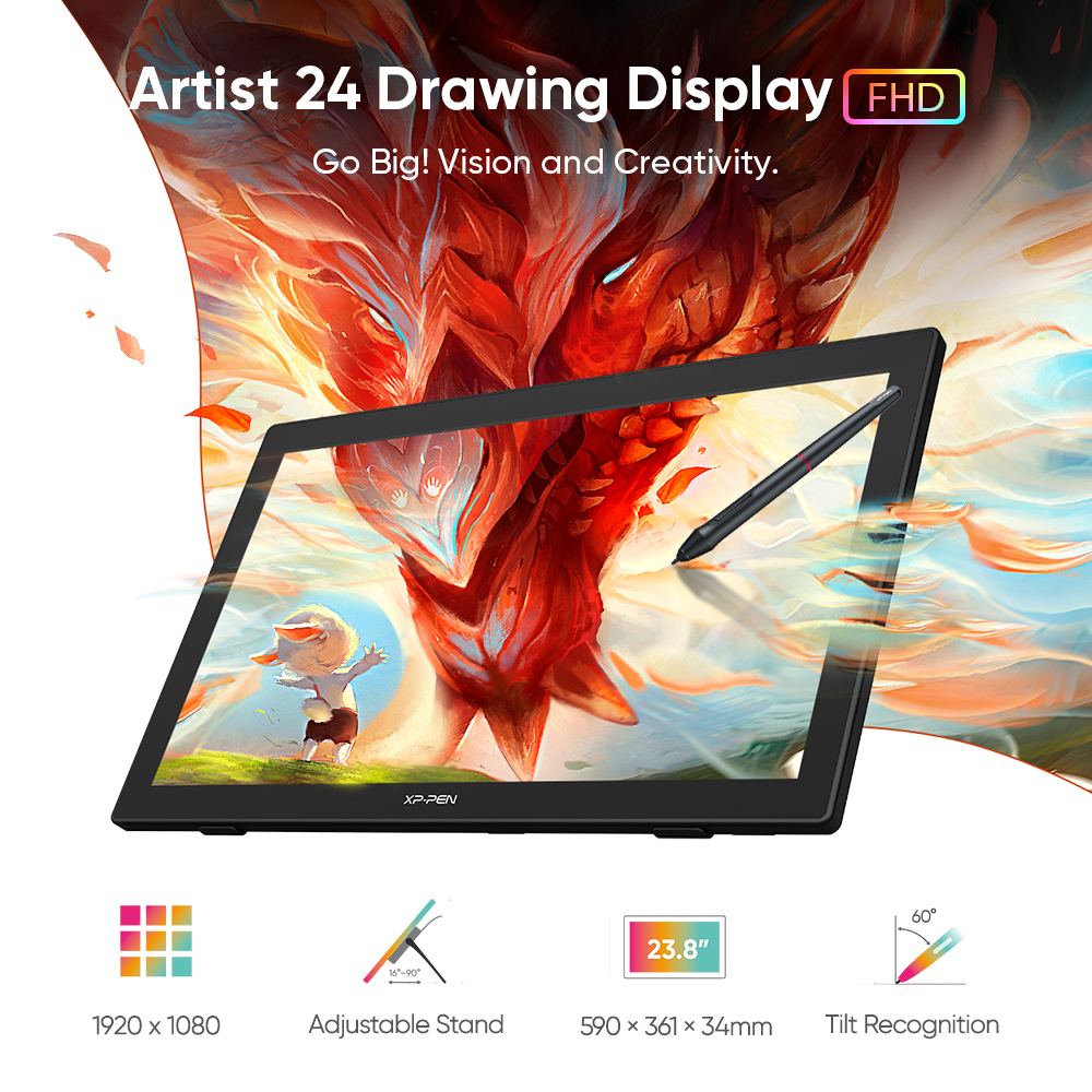 Artist 24fhd affordable large drawing display | XPPen Canada Official Store