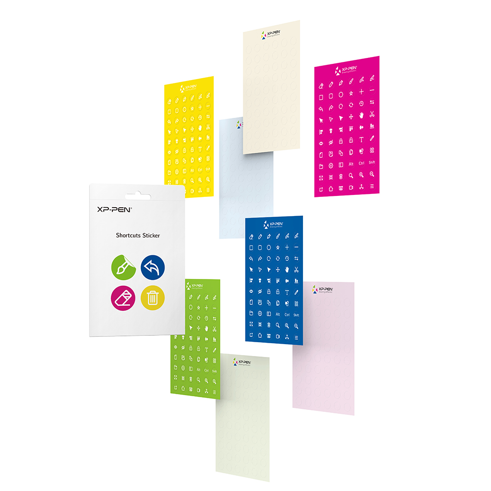 

XPPen shortcut keys multi-function sticker(Package of 8)